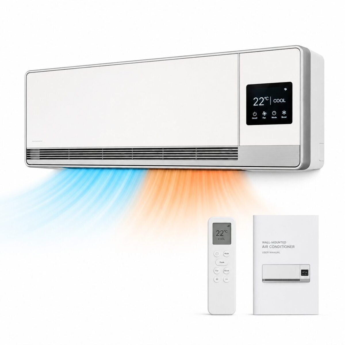 AirFy Wall compact wall air conditioner with accessories